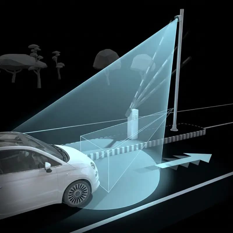 Изглед от водача при напускане на паркинга